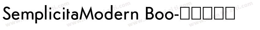SemplicitaModern Boo字体转换